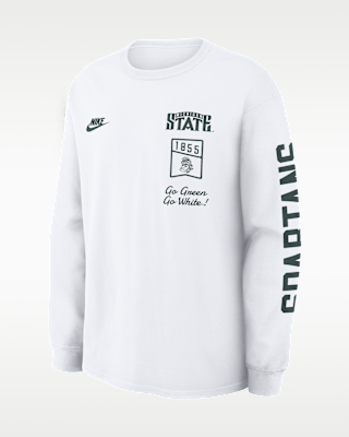 Мужская футболка Michigan State Legacy Nike College Long-Sleeve