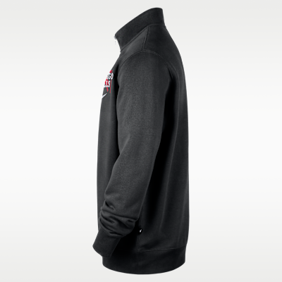 Chicago Bulls Courtside Nike NBA Club Oberteil mit Halbreißverschluss für Herren