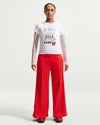 Женские спортивные штаны Nike Sportswear Mid-Rise Wide-Leg Track Pants