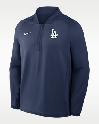 Мужские  Los Angeles Dodgers Authentic Collection Nike Dri-FIT MLB 1/2-Zip Long-Sleeve Top