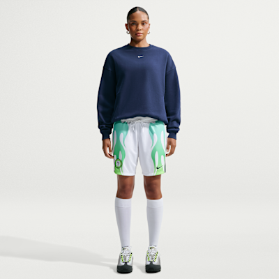 Nike Studio Fleece Orta Kalınlıkta Oversize Crew Kadın Sweatshirt'ü görsel 4