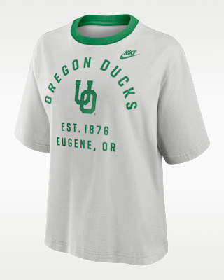 Женская футболка Oregon Legacy Arch Script Boxy Nike College