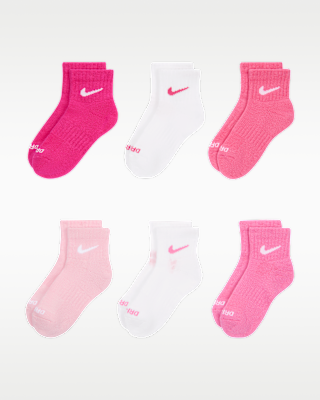 Детские носки Nike Dri-FIT Performance Basics Little Kids' Quarter Socks (6 Pairs)