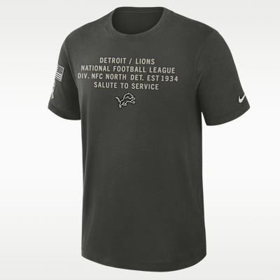 Detroit Lions Salute to Service Slub Men's Nike Dri-FIT NFL T-Shirt