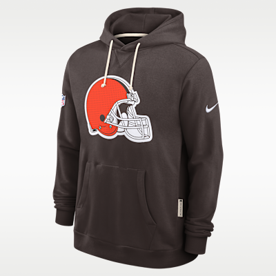 Sudadera con gorro sin cierre Nike Dri-FIT de la NFL para hombre Cleveland Browns Initial Home Sideline