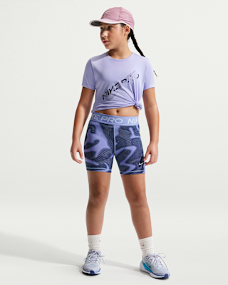 Детские шорты Nike Pro Big Kids' (Girls') 3" Dri-FIT Shorts