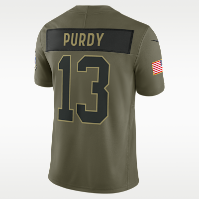 Brock Purdy San Francisco 49ers Salute to Service Men's Nike Dri-FIT NFL Limited Jersey