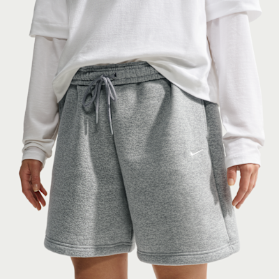 Nike Studio Fleece Orta Kalınlıkta Oversize Yüksek Belli Kadın Şortu görsel 6