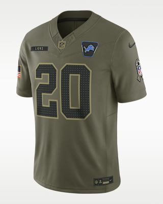 Мужские джерси Barry Sanders Detroit Lions Salute to Service Retired Nike Dri-FIT NFL Limited Jersey