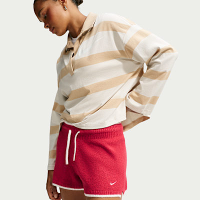 Nike Sportswear Chill Knit Normal Belli Kadın Şortu görsel 4