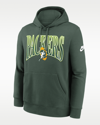 Мужское худи Green Bay Packers Rewind Club Nike NFL Pullover Hoodie