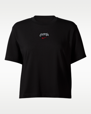 Женская футболка Womens Cropped Crown Football Nike x UGA x Outkast для футбола