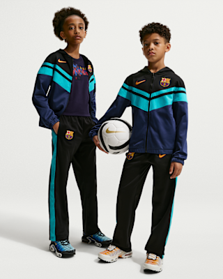 Детский спортивный костюм FC Barcelona Third Big Kids' Nike Dri-FIT Soccer Hooded Tracksuit