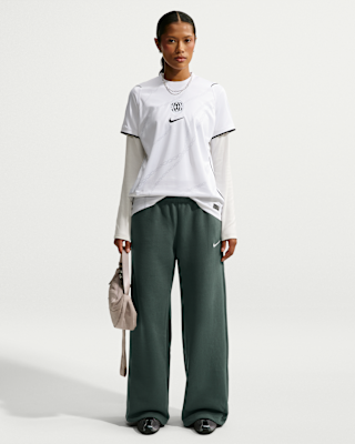 Женские  Nike Studio Fleece Medium Weight Mid-Rise Wide-Leg Pants
