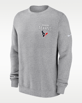 Мужские  Houston Texans Draw Block Club Nike NFL Pullover Crew