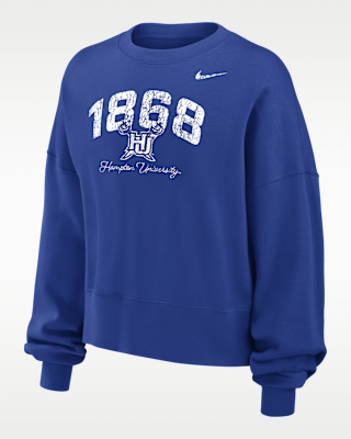 Женский свитшот Nike College (Hampton University) Phoenix Fleece Crew-Neck