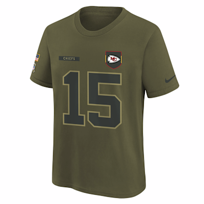 Patrick Mahomes Kansas City Chiefs Salute to Service Big Kids’ Nike NFL T-Shirt