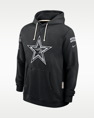 Мужское худи Dallas Cowboys Salute to Service Sideline Nike Dri-FIT NFL Pullover Hoodie