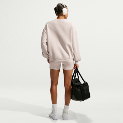Nike Studio Fleece Orta Kalınlıkta Oversize Kadın Crew Üst görsel 5