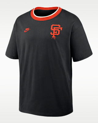 Мужская футболка San Francisco Giants Cooperstown Ringer Nike MLB