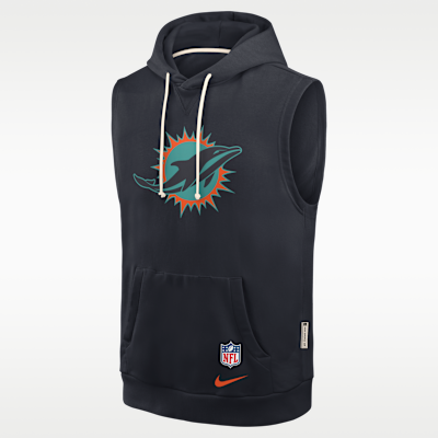 Miami Dolphins Rivalries Collection Sideline Men's Nike Dri-FIT NFL Sleeveless Pullover Hoodie