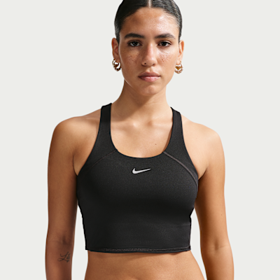 Nike Tempo Orta Destekli Crop Spor Sütyenli Kadın Atleti