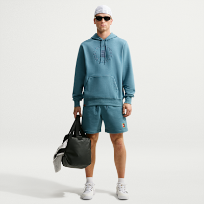 NikeCourt Heritage Dri-FIT Fransız Havlu Kumaşı Erkek Kapüşonlu Tenis Sweatshirt'ü görsel 4