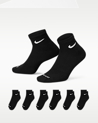 Unisex носки Nike Everyday Plus Cushioned Training Ankle Socks (6 Pairs) для тренировок