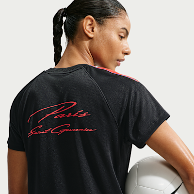Nike Paris Saint-Germain Strike Nike Dri-FIT Kısa Kollu Kadın Futbol Üstü görsel 2