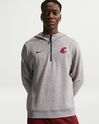 Мужское худи Washington State Cougars Nike NCAA Basketball Coaches' Pullover Hoodie для баскетбола