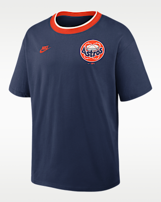 Мужская футболка Houston Astros Cooperstown Ringer Nike MLB