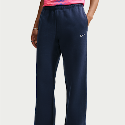 Nike Studio Fleece Orta Kalınlıkta Normal Belli Açık Paçalı Kadın Eşofman Altı görsel 2