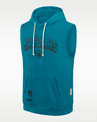 Мужское худи Jacksonville Jaguars Sideline Nike Dri-FIT NFL Sleeveless Pullover Hoodie
