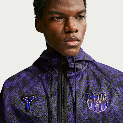 Nike FC Barcelona Deplasman Kobe Dri-FIT Erkek Futbol Anthem Ceketi görsel 3