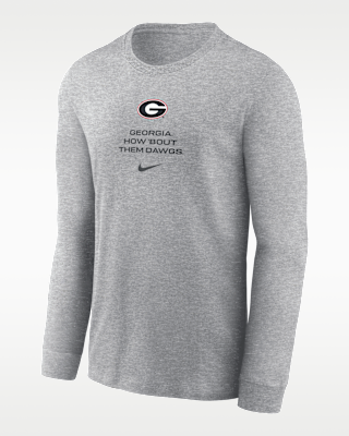 Мужская футболка Georgia Sideline Nike Dri-FIT College Long-Sleeve