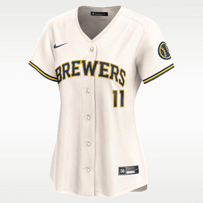 Jackson Chourio Milwaukee Brewers Women’s Nike Dri-FIT ADV MLB Limited Jersey