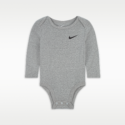 Nike Essentials Baby 3-Pack Long Sleeve Bodysuits