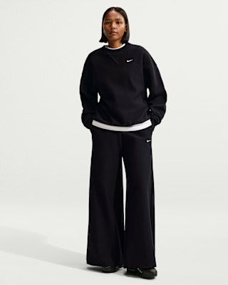 Женские Nike Studio Fleece Heavyweight Mid-Rise Wide-Leg Pants