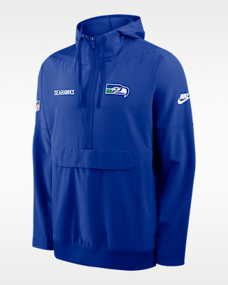Мужская куртка Seattle Seahawks Alt Option Route Anorak Nike NFL 1/2-Zip Hooded