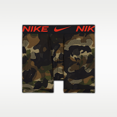 Ropa interior para niños talla grande Nike Micro Print Boxer Briefs (paquete de 3)