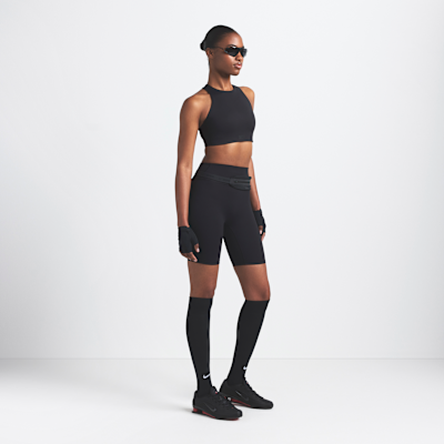 NikeSKIMS Matte magas derekú, 18 cm-es női kerékpáros rövidnadrág