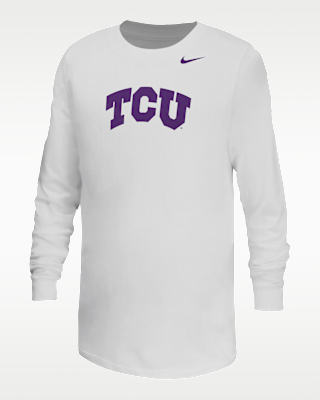 Детская футболка TCU Horned Frogs Big Kids' Nike Football для футбола