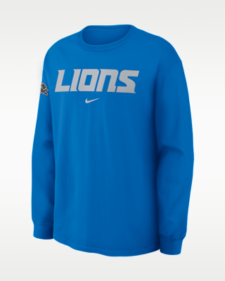 Мужская футболка Detroit Lions Rivalries Collection Max90 Nike NFL Long-Sleeve