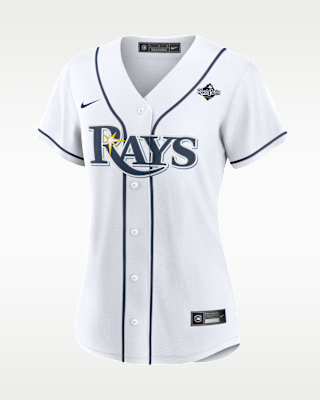 Женские джерси Drew Rasmussen Tampa Bay Rays 2026 World Series Participant Nike MLB Replica Jersey