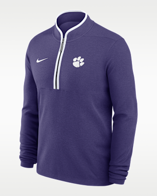 Мужские  Clemson Victory Nike Dri-FIT College 1/2-Zip Long-Sleeve Top