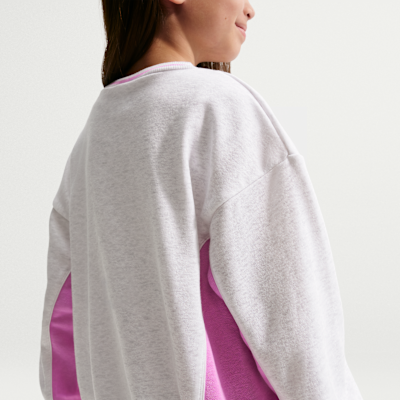 나이키 리틀키즈 프렌치 테리 컬러블록 투피스 크루 세트