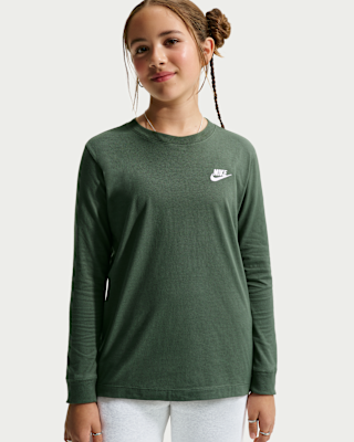 Детская футболка Nike Sportswear Big Kids' Long-Sleeve
