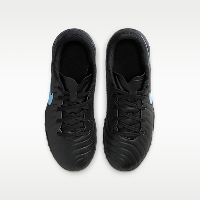 Tacos de fútbol de corte low para pasto sintético (turf) para niños de preescolar y grandes Nike Jr. Tiempo Legend 10 Academy