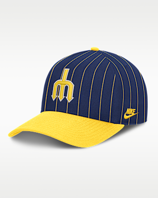 Мужские Seattle Mariners Cooperstown Rise Nike MLB A-Frame Adjustable Hat