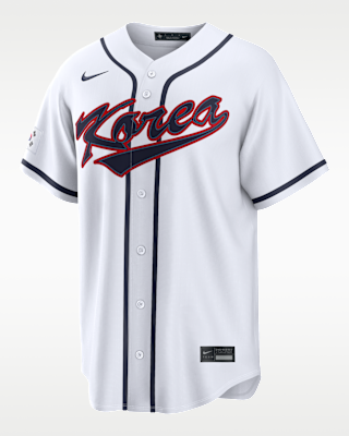 Мужские джерси Jung Hoo Lee Korea National Baseball Team 2026 World Baseball Classic Nike Stadium Jersey